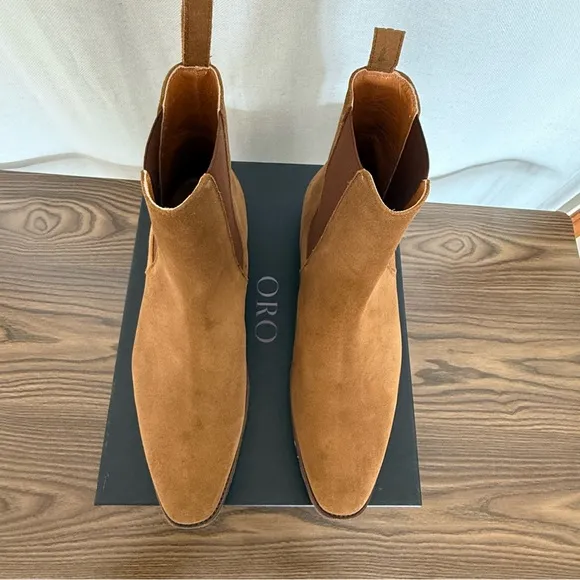 ORO The Damian Granada Chelsea Boots Brown Sz 12