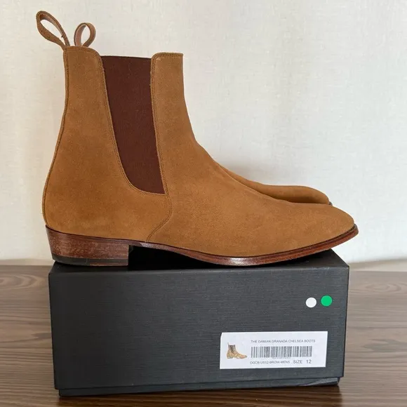 ORO The Damian Granada Chelsea Boots Brown Sz 12