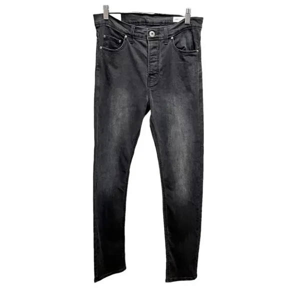 Outland Ranger Jeans Washed Black Slim Tapered Fit Size 30