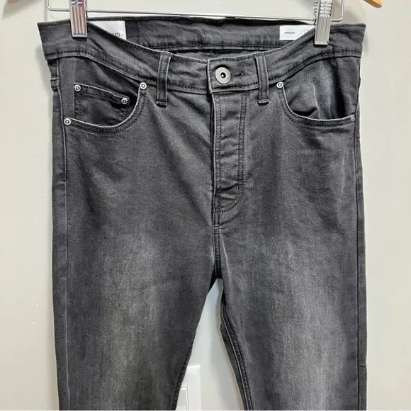 Outland Ranger Jeans Washed Black Slim Tapered Fit Size 30