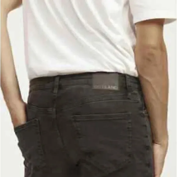 Outland Ranger Jeans Washed Black Slim Tapered Fit Size 30