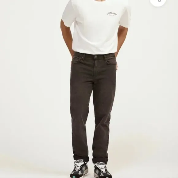 Outland Ranger Jeans Washed Black Slim Tapered Fit Size 30