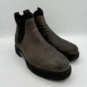 OXS Chelsea Boots Men's 9.5 Brown Pull On Casual Comfort Ankle Top Round Toe