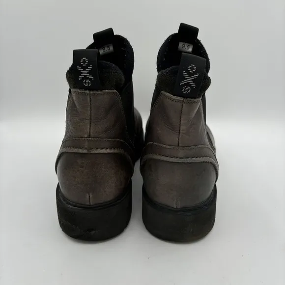 OXS Chelsea Boots Men's 9.5 Brown Pull On Casual Comfort Ankle Top Round Toe