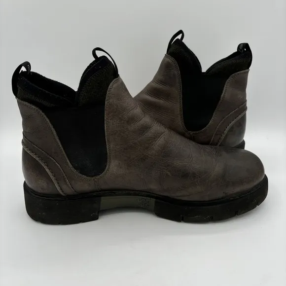 OXS Chelsea Boots Men's 9.5 Brown Pull On Casual Comfort Ankle Top Round Toe