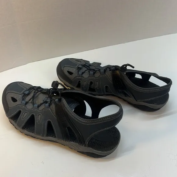 Ozark Trail Blue, Gray &amp; Black Waterproof Hiking Trekking Sandals Size 13