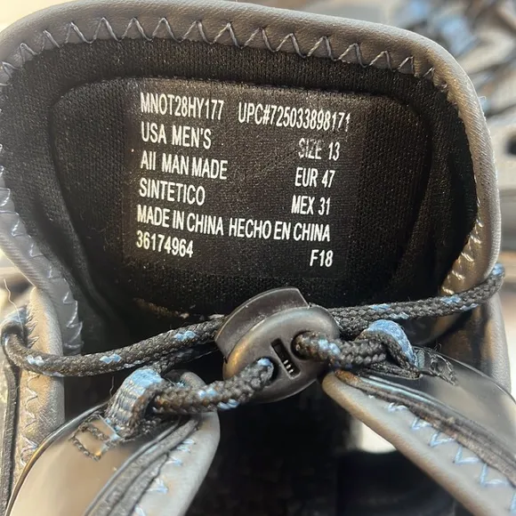 Ozark Trail Blue, Gray &amp; Black Waterproof Hiking Trekking Sandals Size 13