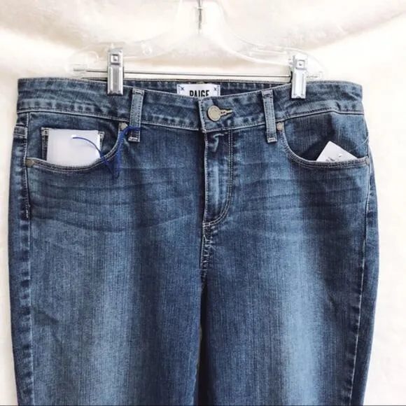 Paige Light Wash Verdugo Ankle Skinny Jeans