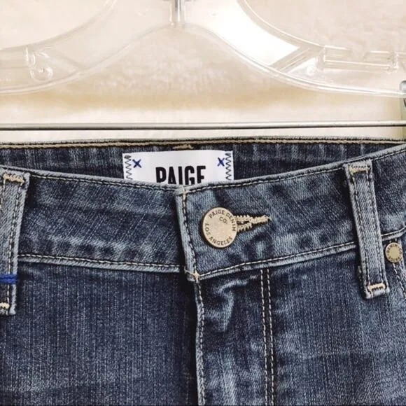 Paige Light Wash Verdugo Ankle Skinny Jeans