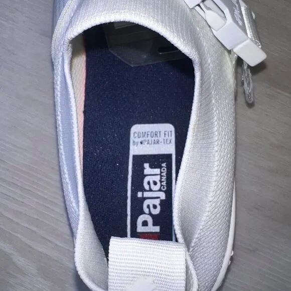 Pajar Canada Yina White Slip-on Casual Sneakers PJ-S20206 Women's 7-7.5