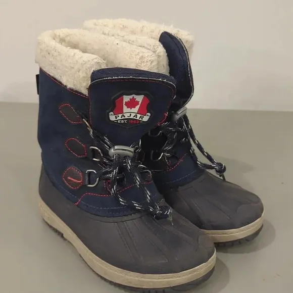 Pajar Marcel Waterproof Winter Boots Navy Unisex size 1 Youth