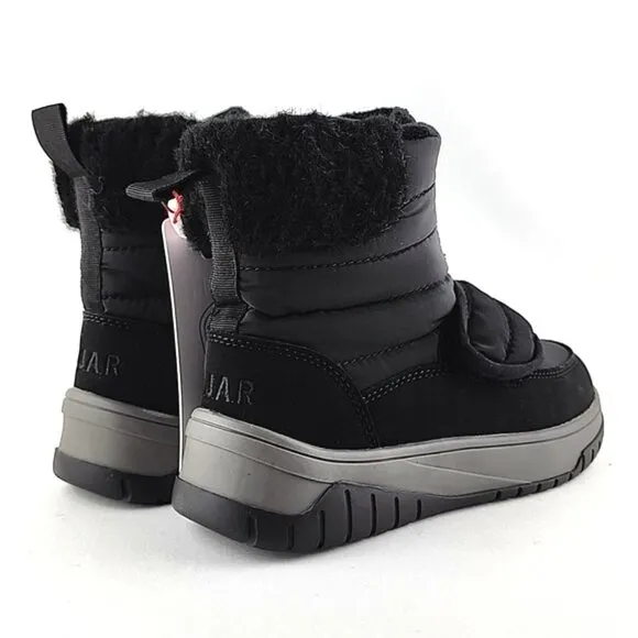 PAJAR Youth Black Winter Waterproof  Boots Velcro Insulated Rated -30c Size US 1
