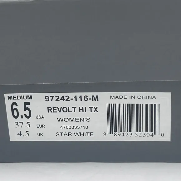 Palladium Women's Revolt Hi TX Platform Boot, Star White, Style: 97242-116-M 6.5