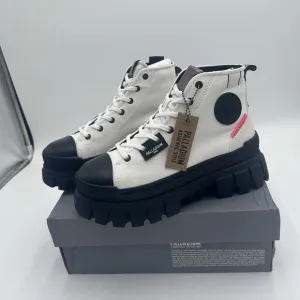 Palladium Women's Revolt Hi TX Platform Boot, Star White, Style: 97242-116-M 6.5