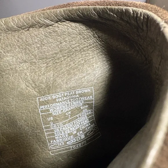PATAGONIA Addie Peat Brown Leather Suede Boots