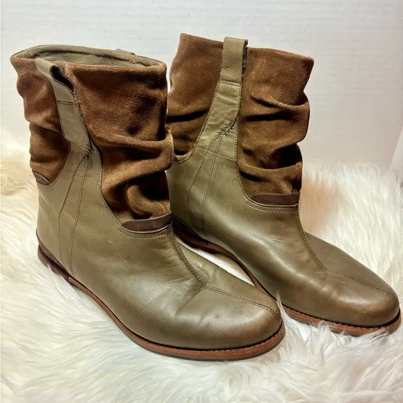 PATAGONIA Addie Peat Brown Leather Suede Boots