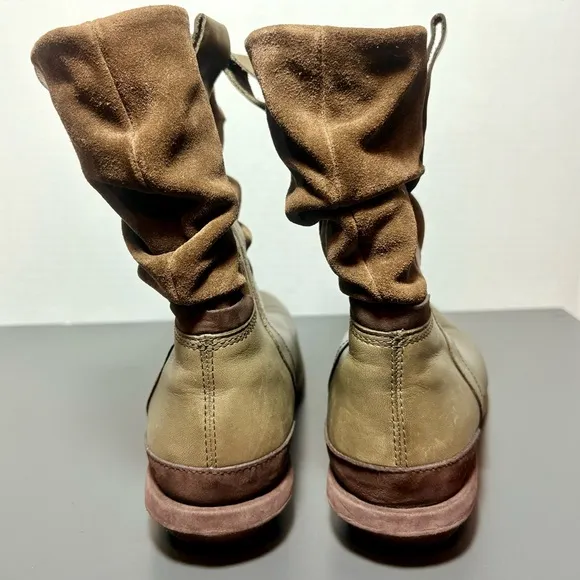 PATAGONIA Addie Peat Brown Leather Suede Boots