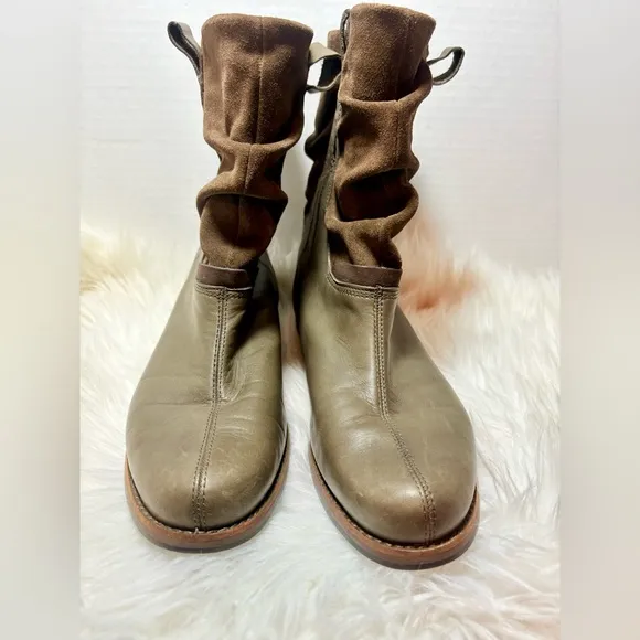 PATAGONIA Addie Peat Brown Leather Suede Boots