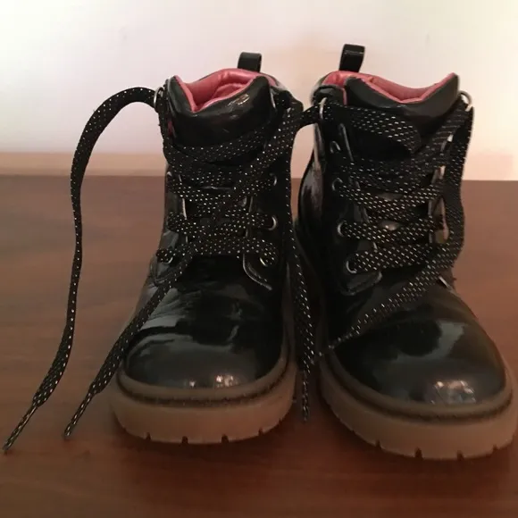 Patent Leather kids street wear boots