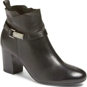 Paul Green KATHY Black Leather Ankle Boots US Sz 9