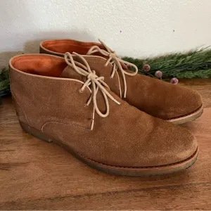 Peter Millar Chukka Suede Tan Lace Up Boots Size 11 M