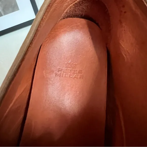 Peter Millar Chukka Suede Tan Lace Up Boots Size 11 M