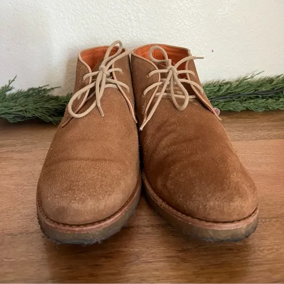 Peter Millar Chukka Suede Tan Lace Up Boots Size 11 M