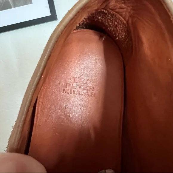 Peter Millar Chukka Suede Tan Lace Up Boots Size 11 M