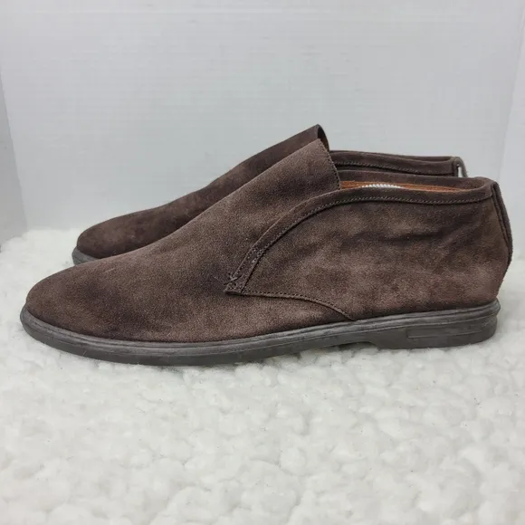Peter Millar Excursionist Men's Chukka Boots Size 11 .5 Brown Suede Laceless
