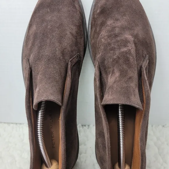 Peter Millar Excursionist Men's Chukka Boots Size 11 .5 Brown Suede Laceless