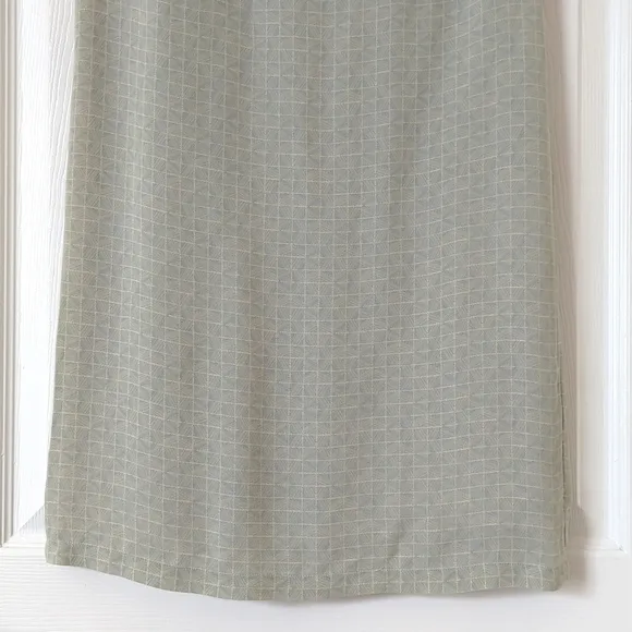 Petite Sophisticate 90's Vintage Funky Silk High Waisted Straight Midi Skirt 2
