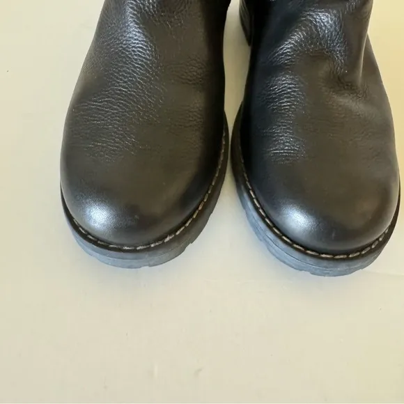 Pikolinos Black Leather Buckle Boots Size 37