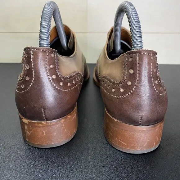 Pikolinos Brighton Brogues Leather Oxfords Women's Size 10 Shoes EU40 Wing Tip