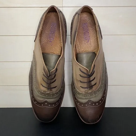 Pikolinos Brighton Brogues Leather Oxfords Women's Size 10 Shoes EU40 Wing Tip