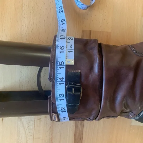 Pikolinos brown black leather boots size 11.5-12 (European 42)