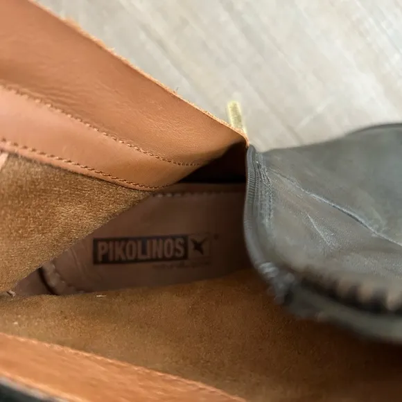 Pikolinos Leather Suede Ankle Boots Green Size 6.5 US 37 EU