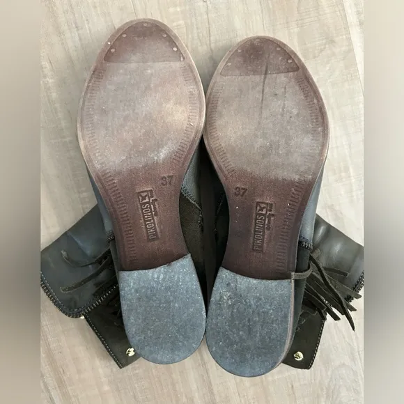 Pikolinos Leather Suede Ankle Boots Green Size 6.5 US 37 EU
