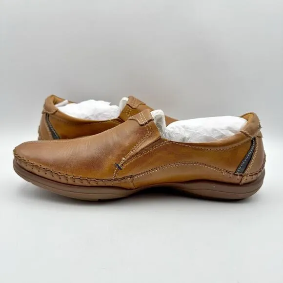 Pikolinos Mens San Telmo Slip On Loafer EU 41 US 8 Brown Leather NWOB