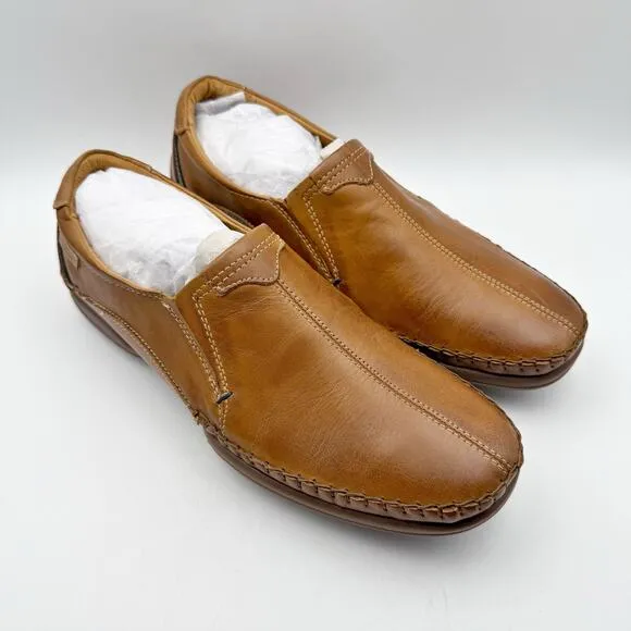 Pikolinos Mens San Telmo Slip On Loafer EU 41 US 8 Brown Leather NWOB