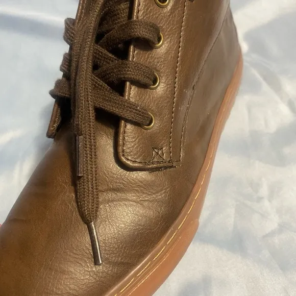 Polo by Ralph Lauren Brown Tenis Unisex Chukka Boots Leather Lace-Up
