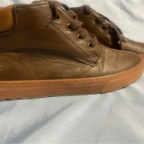 Polo by Ralph Lauren Brown Tenis Unisex Chukka Boots Leather Lace-Up