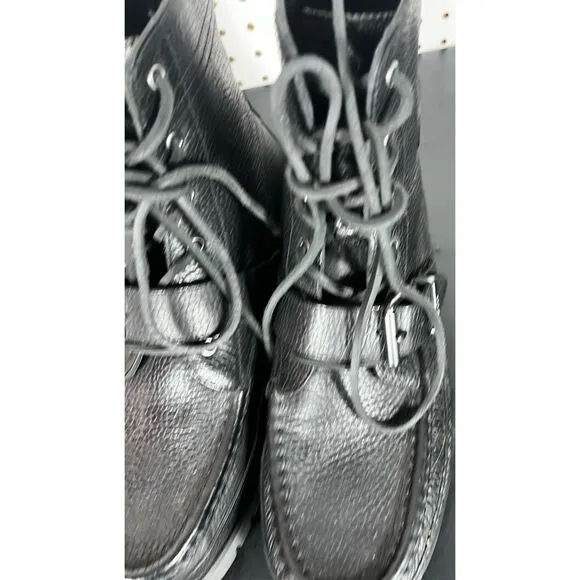 Polo Ralph Lauren pebble leather ranger boots size 10