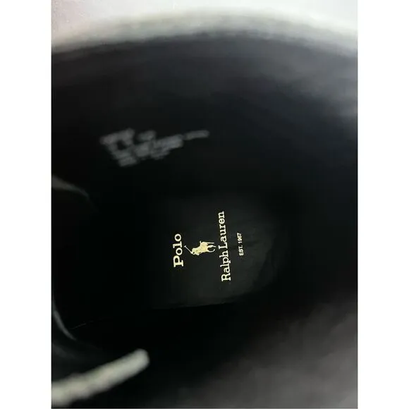 Polo Ralph Lauren pebble leather ranger boots size 10