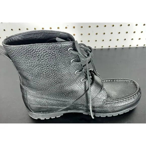 Polo Ralph Lauren pebble leather ranger boots size 10