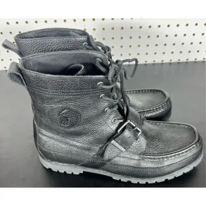 Polo Ralph Lauren pebble leather ranger boots size 10