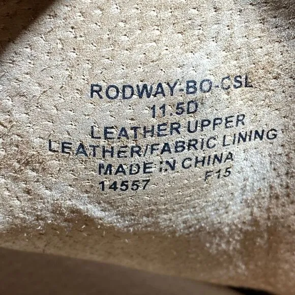 POLO Ralph Lauren Rodway Boots Brown Leather Ranger Mens Size 11 ,5D