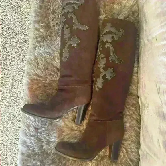 Prada Brown Suede Boots