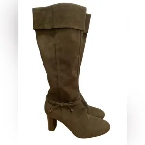 Preloved Predictions Suede Calf Length Heeled Boots