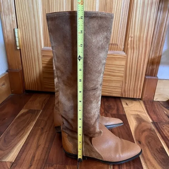Privilege 5.5 Italian Western Boho Style Boots Made In Italy Leather