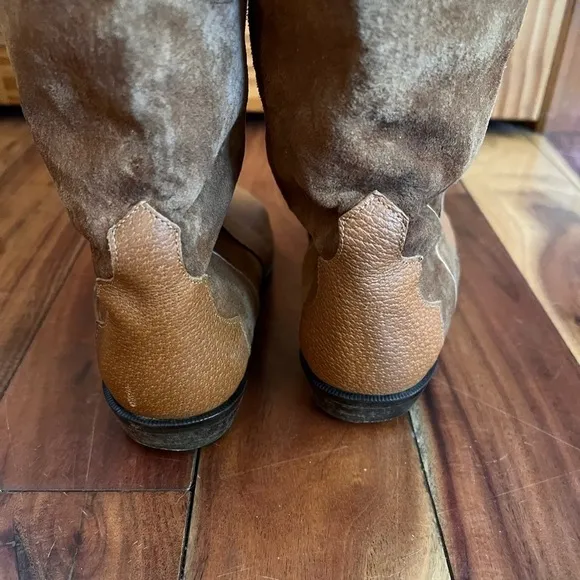 Privilege 5.5 Italian Western Boho Style Boots Made In Italy Leather